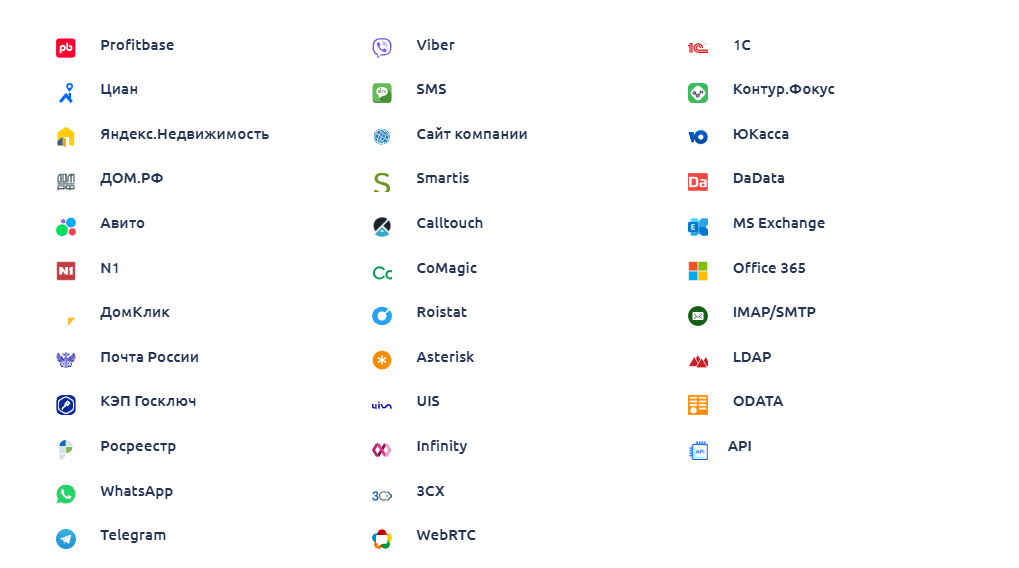 30+ интеграций